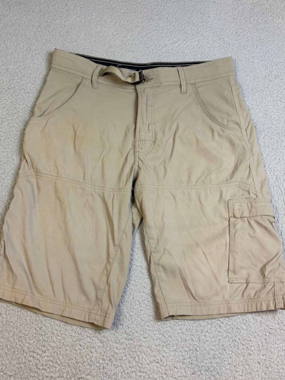 Prana Hiking Shorts Mens Size 32 Brown Stretch Performance Outdoors Casual